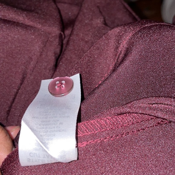 Maroon & Black Edwards 2XLR SCRUBS TOP - Picture 10 of 11
